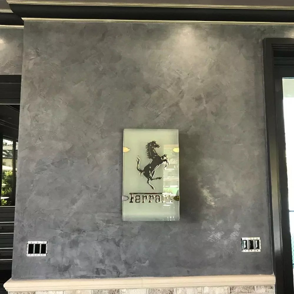 Ferrari Gray Venetian Plaster Meoded