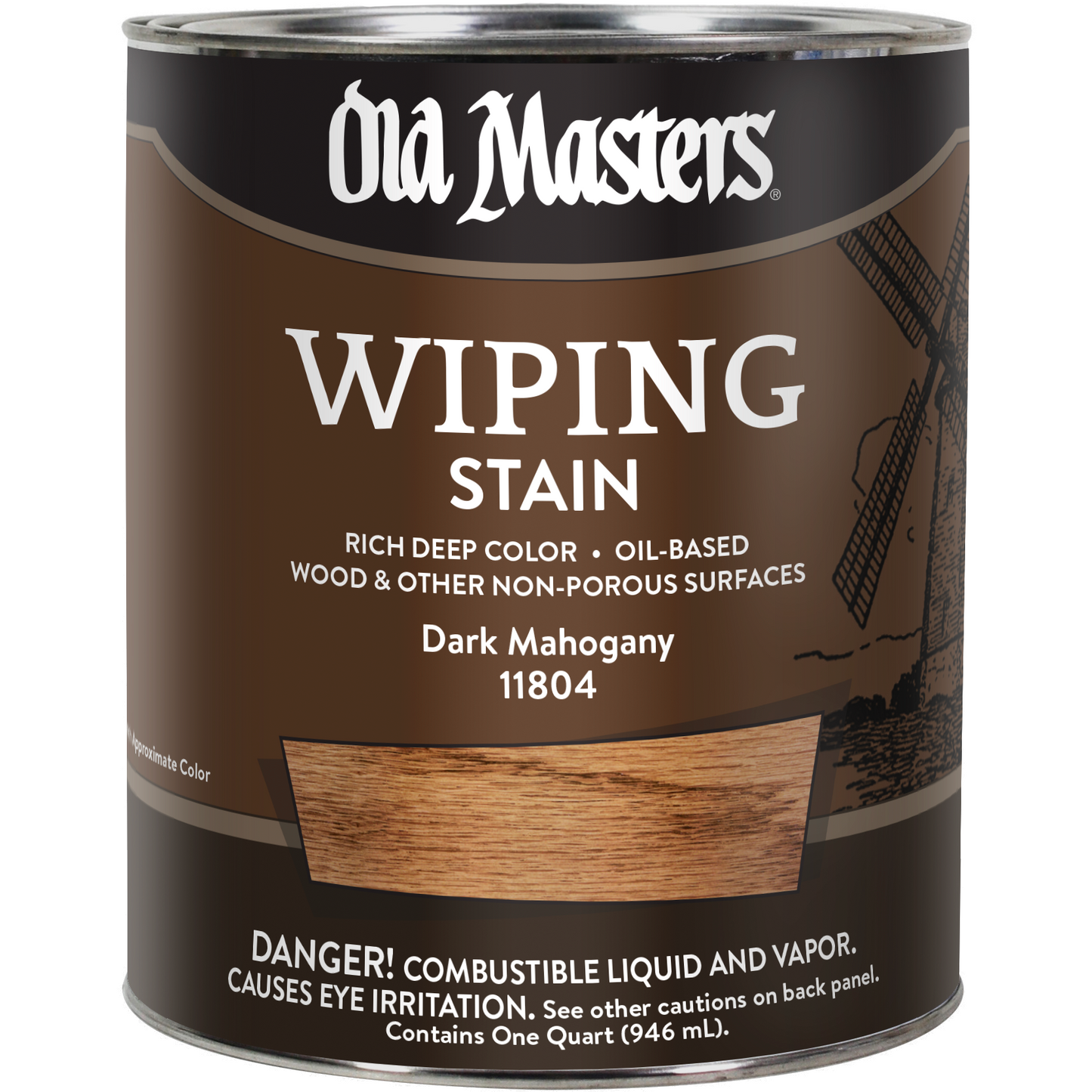 Old Masters Wiping Stain - Dark Mahogany