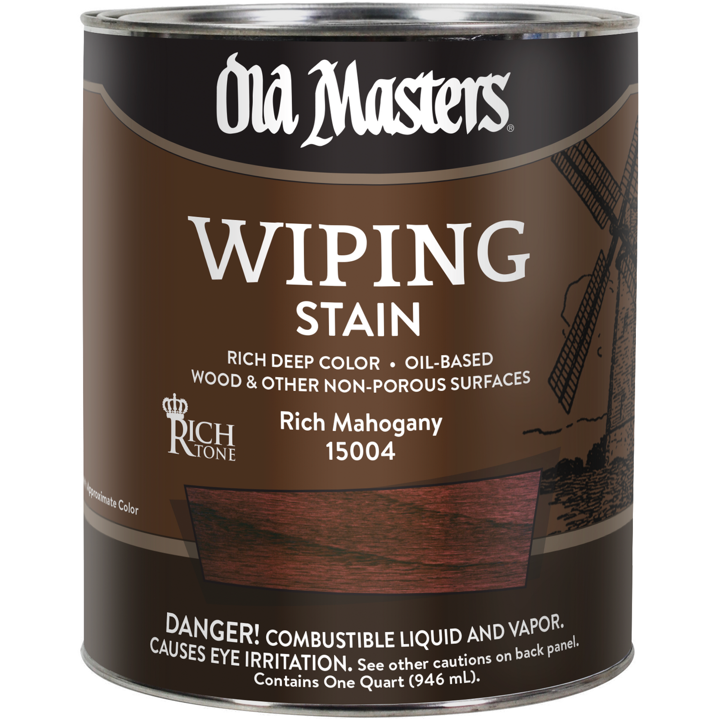 Old Masters Wiping Stain - Rich Mahogany