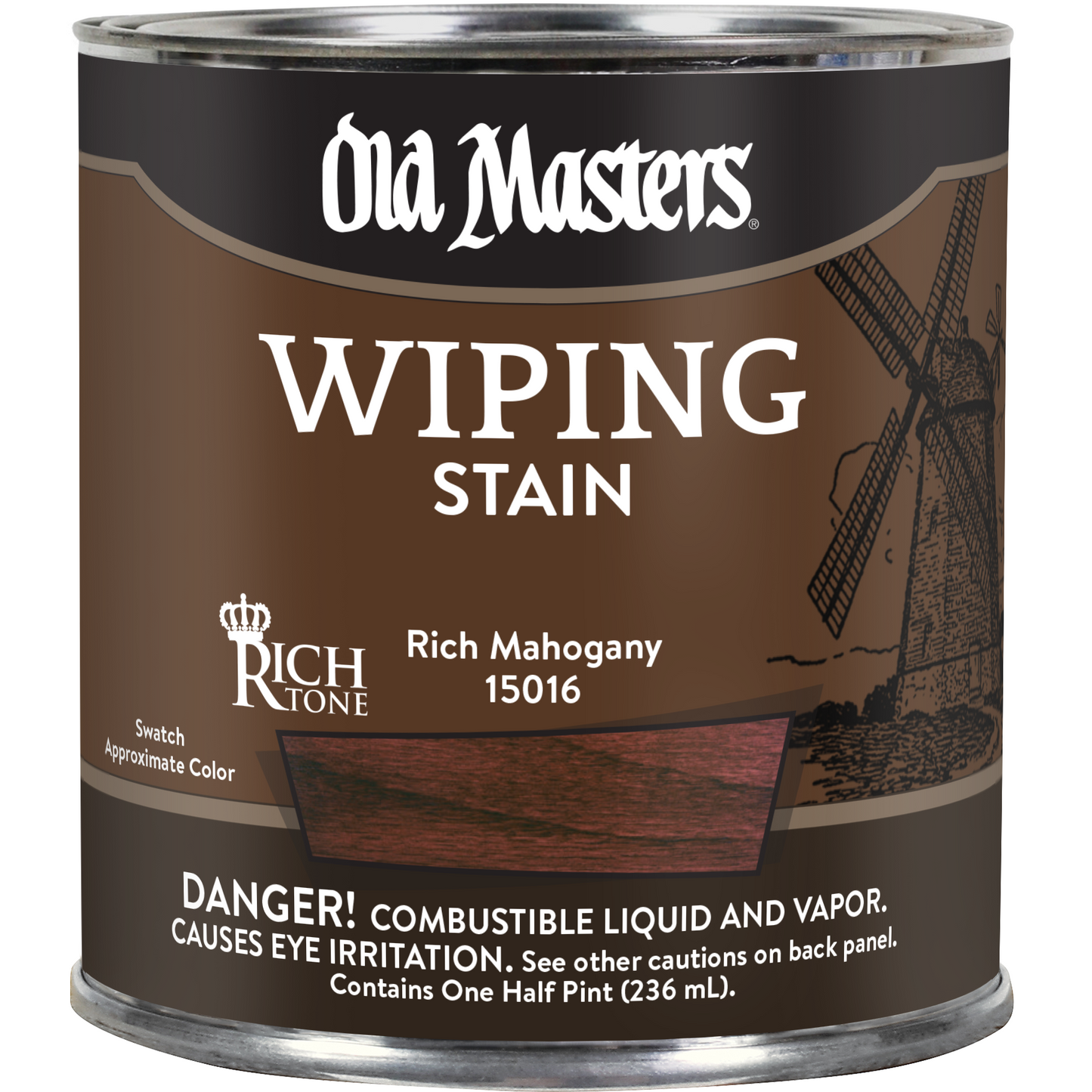 Old Masters Wiping Stain - Rich Mahogany